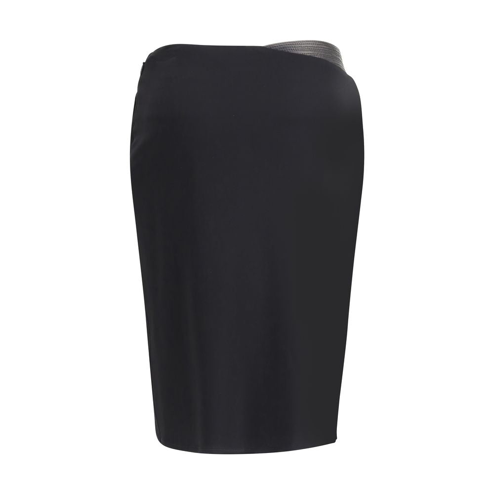 Versace Draped Jersey Skirt