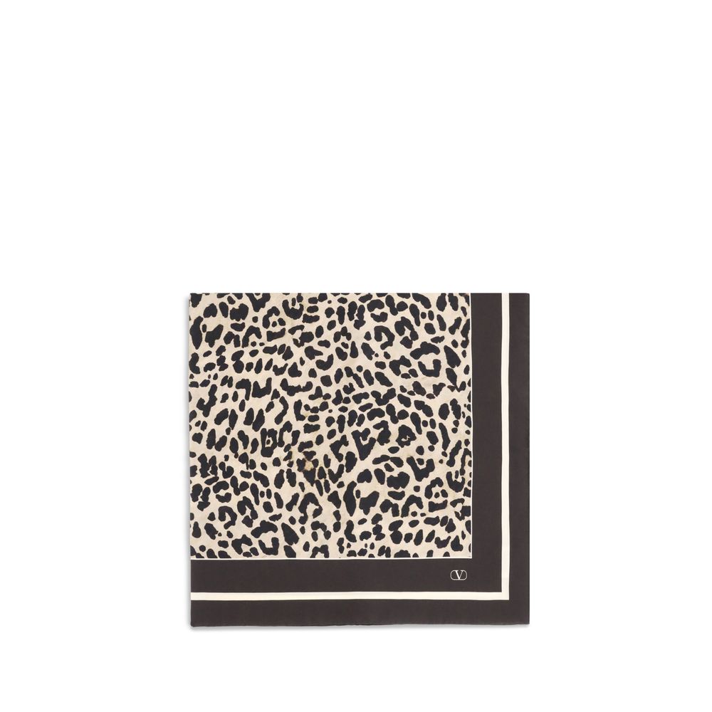 Valentino Garavani Leopard Print Foulard