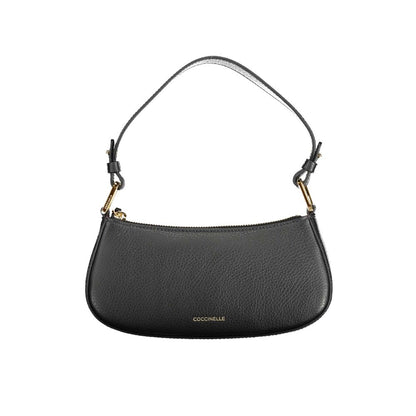 Coccinelle Black Leather Handbag – Timeless Elegance