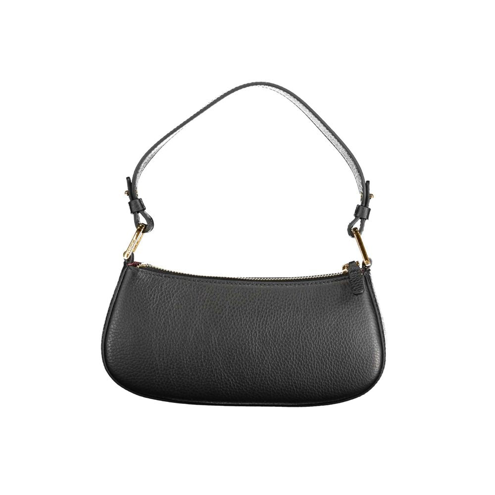 Coccinelle Black Leather Handbag – Timeless Elegance