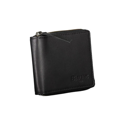 Blauer Black Leather Wallet - Stylish Utility for Everyday Use