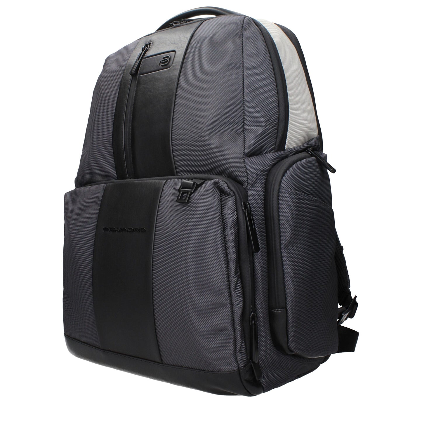 Piquadro Gray Nylon Backpack - Stylish and Functional Travel Companion