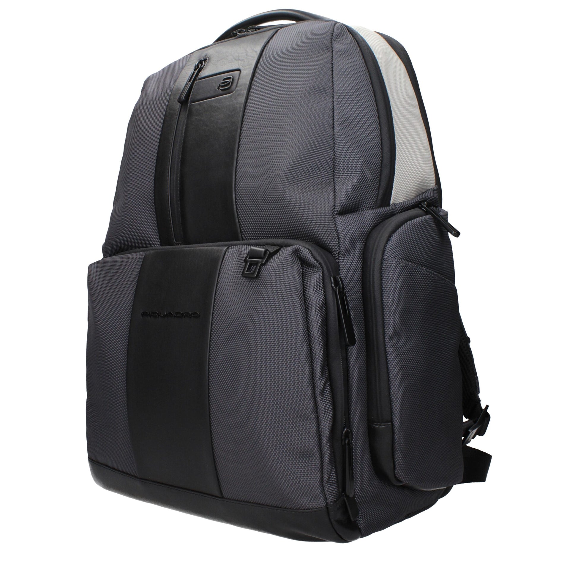 Piquadro Gray Nylon Backpack - Stylish and Functional Travel Companion