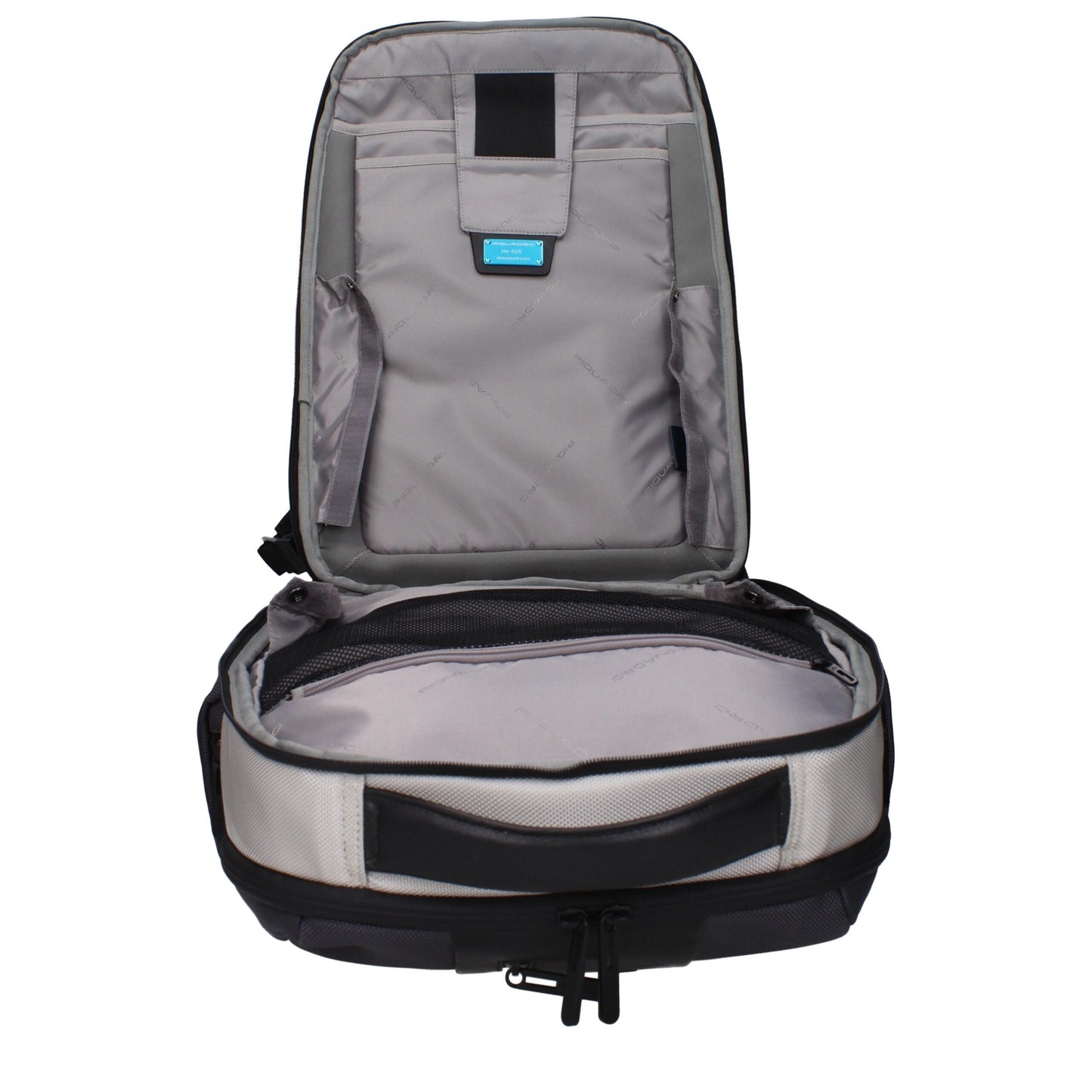 Piquadro Gray Nylon Backpack - Stylish and Functional Travel Companion
