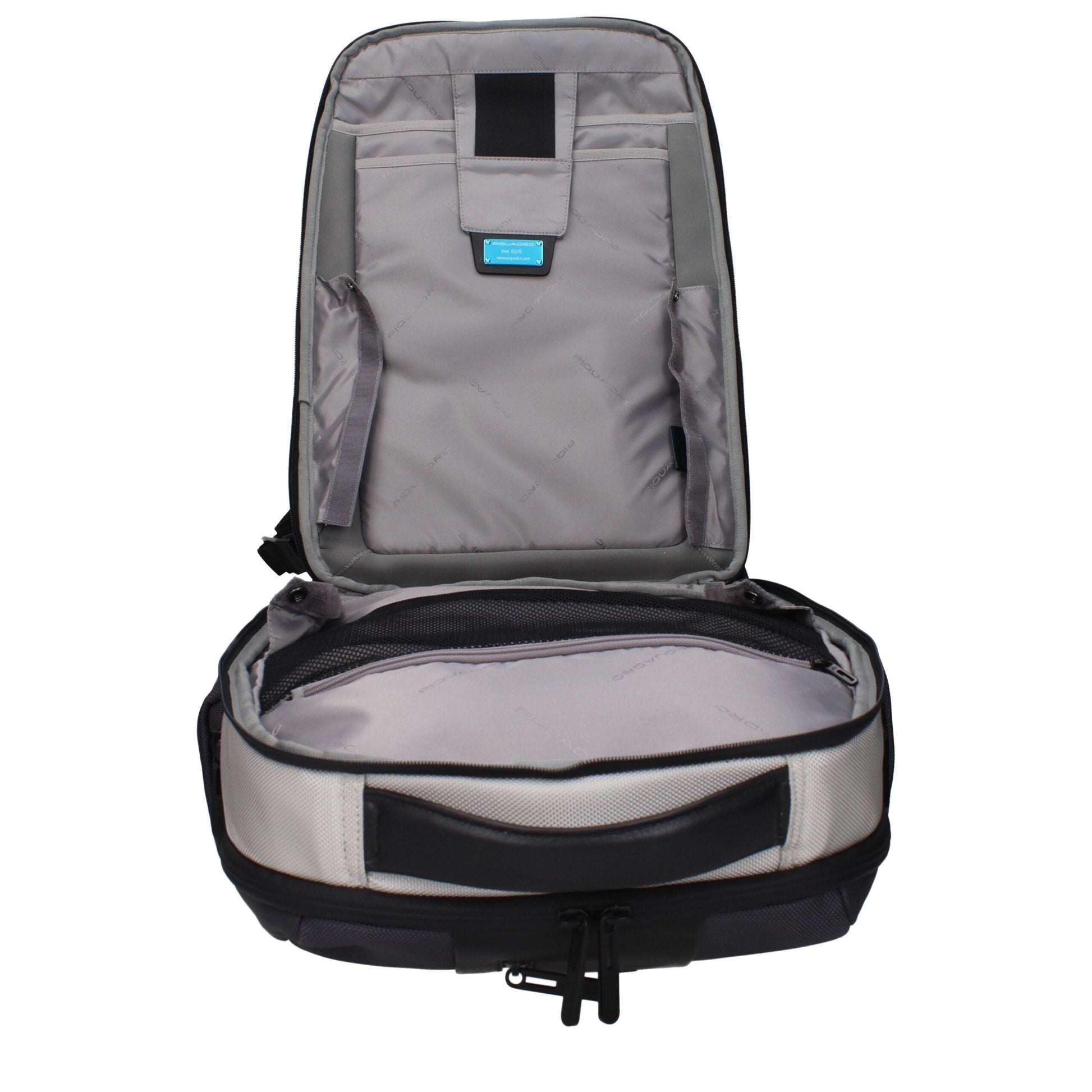 Piquadro Gray Nylon Backpack - Stylish and Functional Travel Companion
