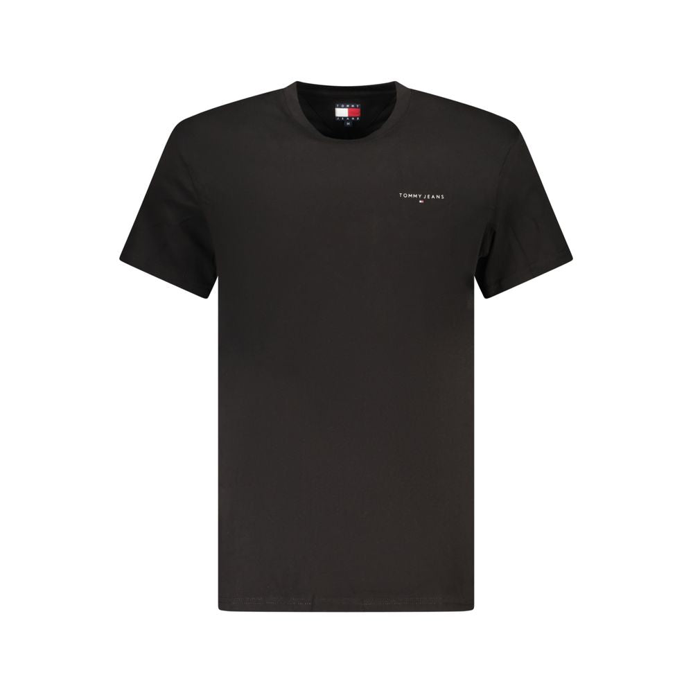 Tommy Hilfiger Black Cotton T-Shirt - A Classic Wardrobe Essential