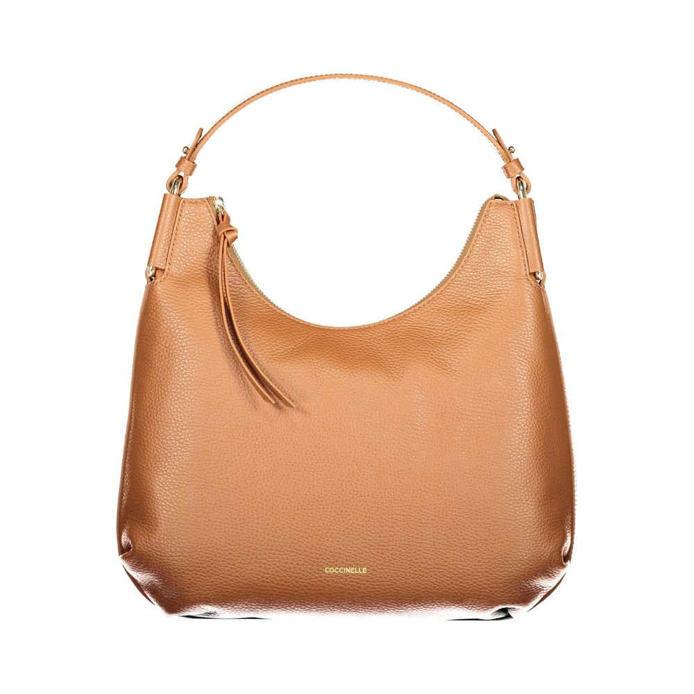 Coccinelle Tan Brown Leather Rebekka Handbag
