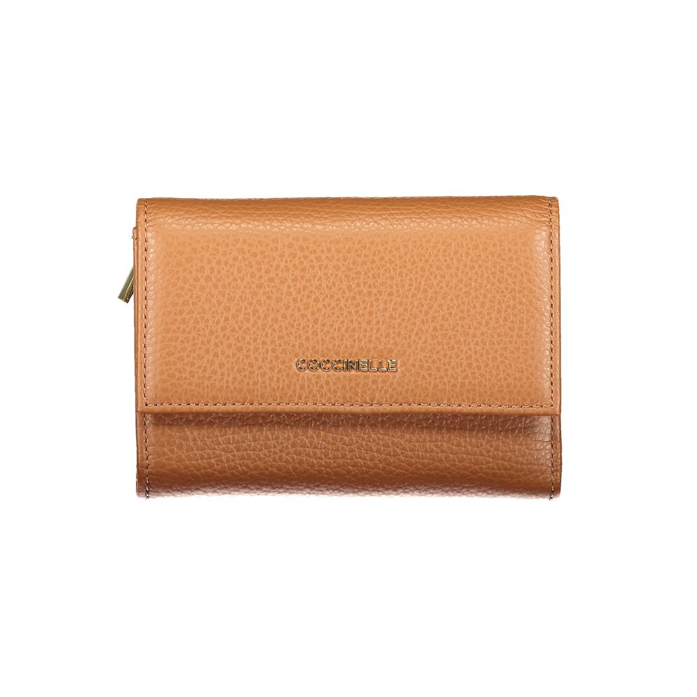 Coccinelle Brown Leather Women Wallet: Timeless Elegance Meets Functionality