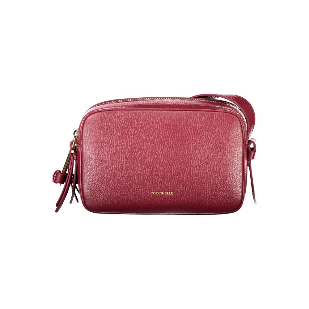 Coccinelle Purple Leather Malory Bag