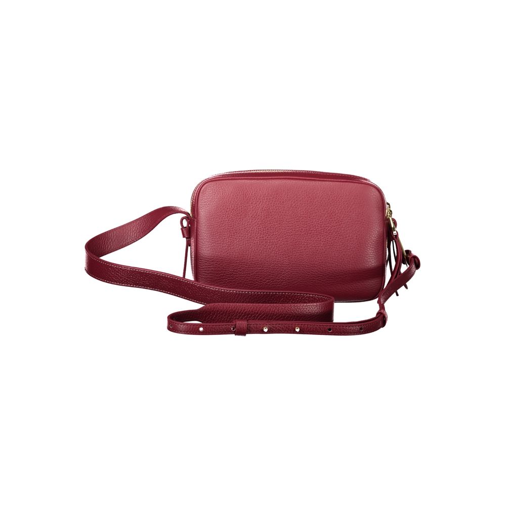 Coccinelle Purple Leather Malory Bag