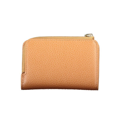 Coccinelle Brown Leather Wallet: Elegant Soft Wallet with Chic Organisation