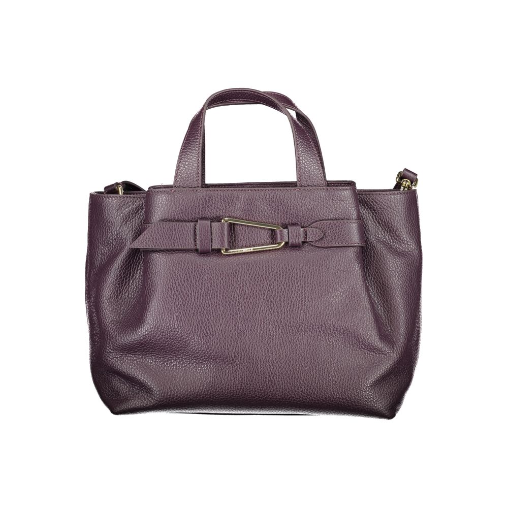Coccinelle Malory Bag - Purple Leather Handbag