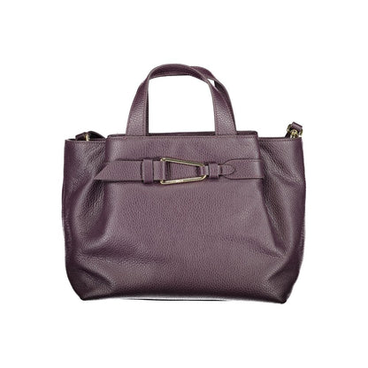 Coccinelle Malory Bag - Purple Leather Handbag