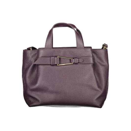 Coccinelle Malory Bag - Purple Leather Handbag