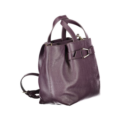 Coccinelle Malory Bag - Purple Leather Handbag