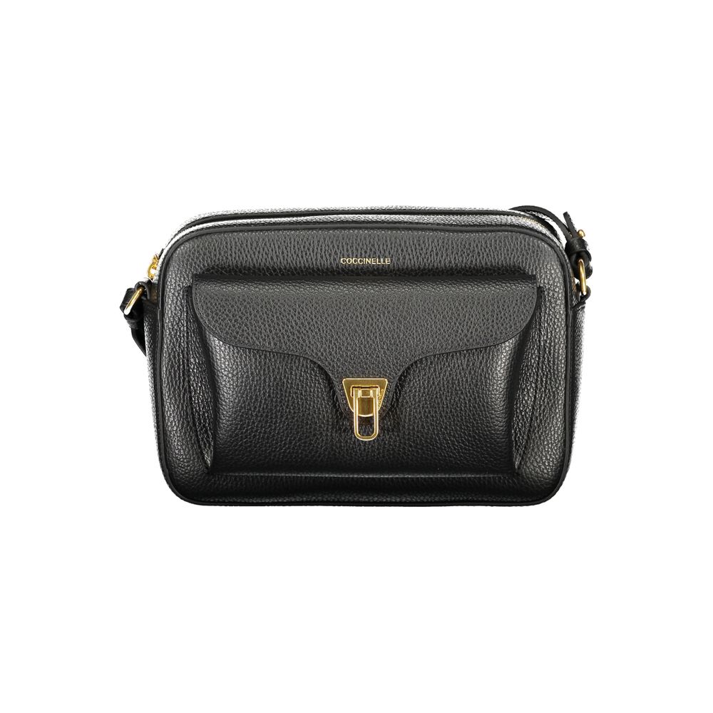 Coccinelle Black Leather Beat Soft Handbag