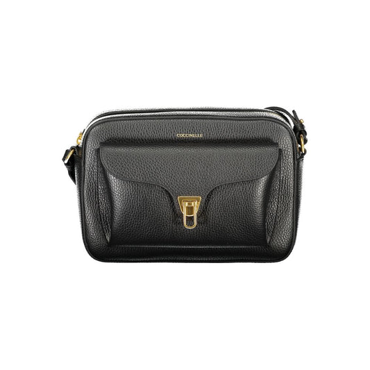Coccinelle Black Leather Beat Soft Handbag