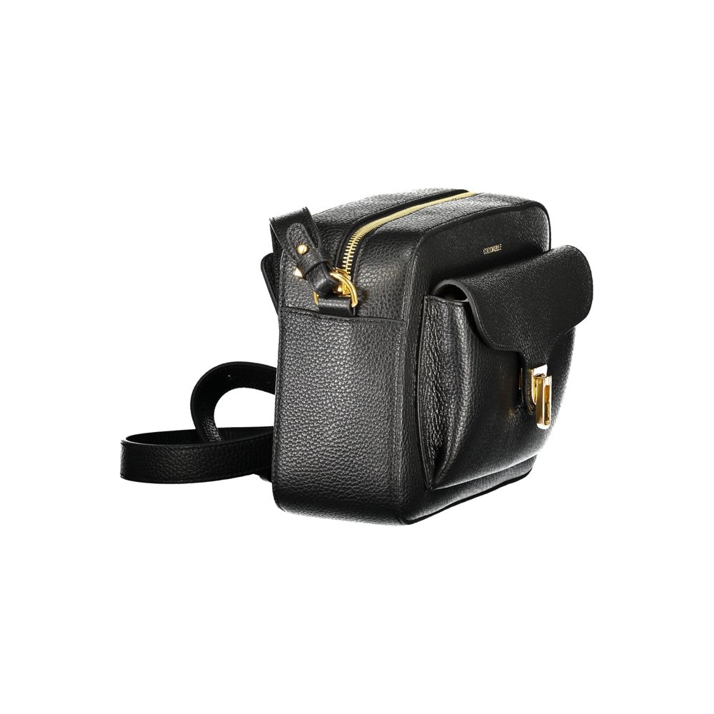 Coccinelle Black Leather Beat Soft Handbag