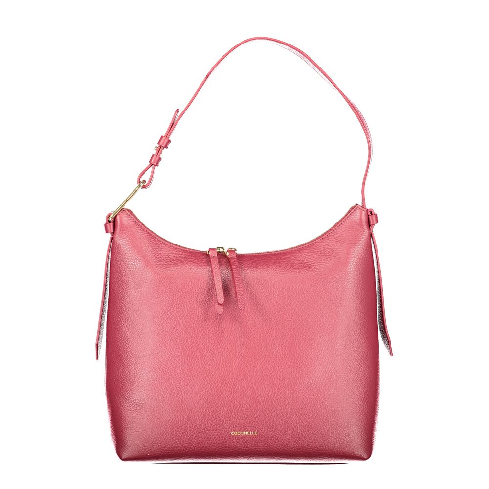 Coccinelle Purple Leather Malory Bag