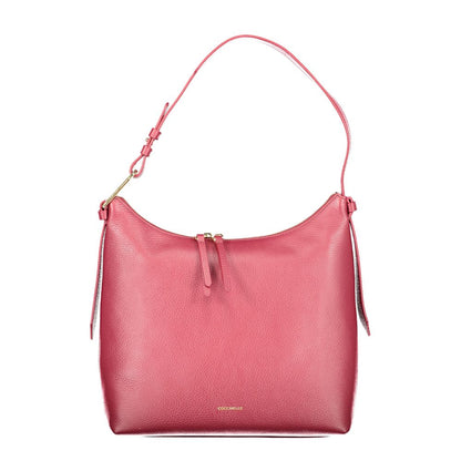 Coccinelle Purple Leather Malory Bag