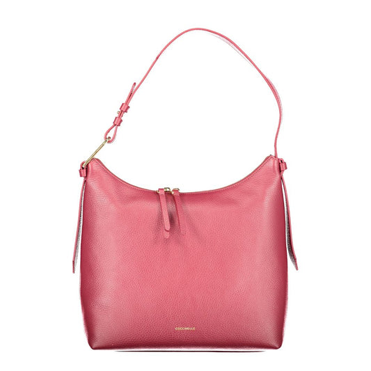 Coccinelle Purple Leather Malory Bag