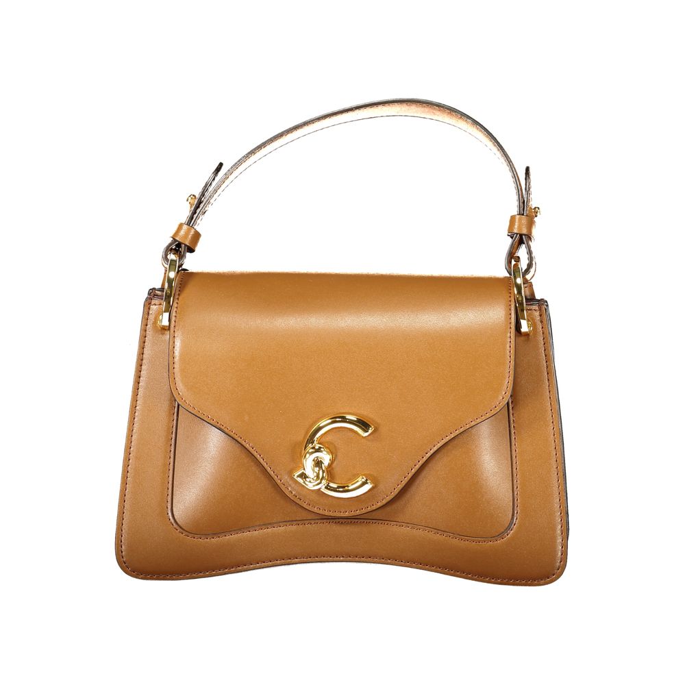 Coccinelle Brown Leather Women Handbag - C-Me Calf Bag