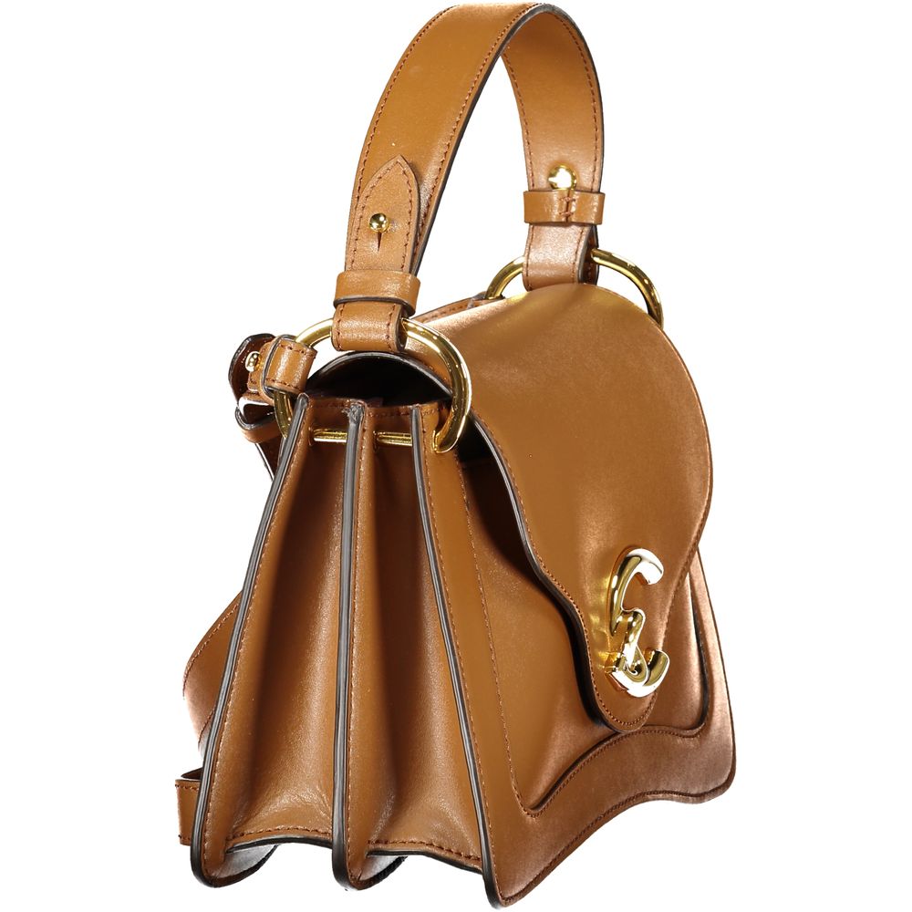 Coccinelle Brown Leather Women Handbag - C-Me Calf Bag