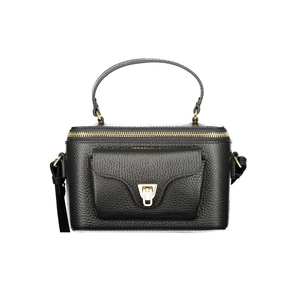 Coccinelle Black Leather Beat Generation Handbag