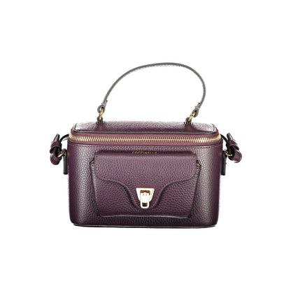 Coccinelle Purple Leather Beat Generation Handbag