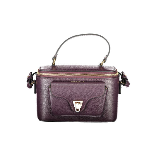 Coccinelle Purple Leather Beat Generation Handbag