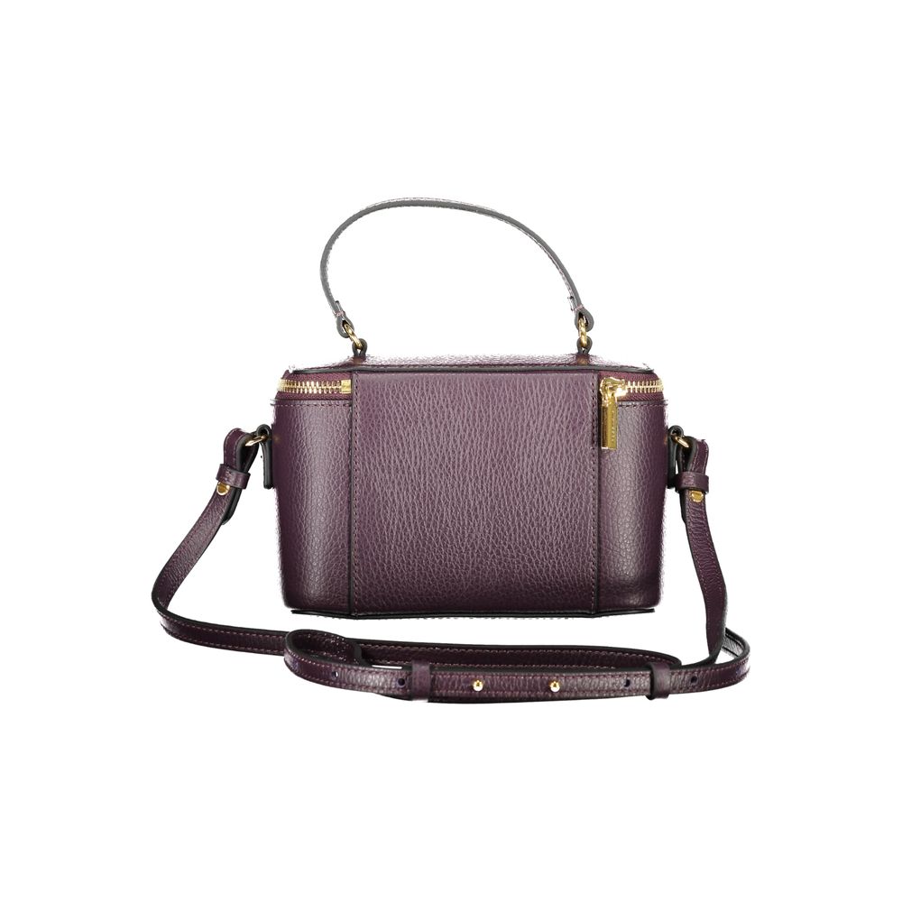Coccinelle Purple Leather Beat Generation Handbag