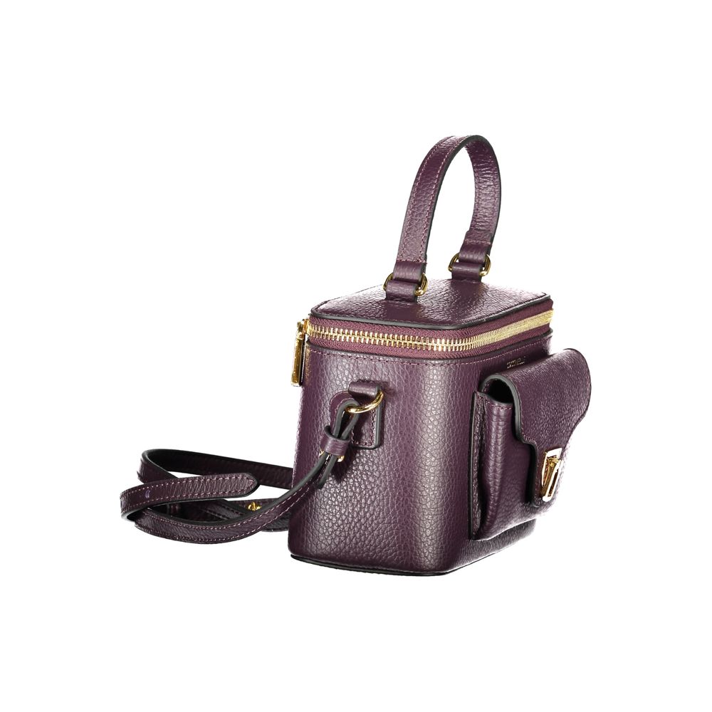 Coccinelle Purple Leather Beat Generation Handbag