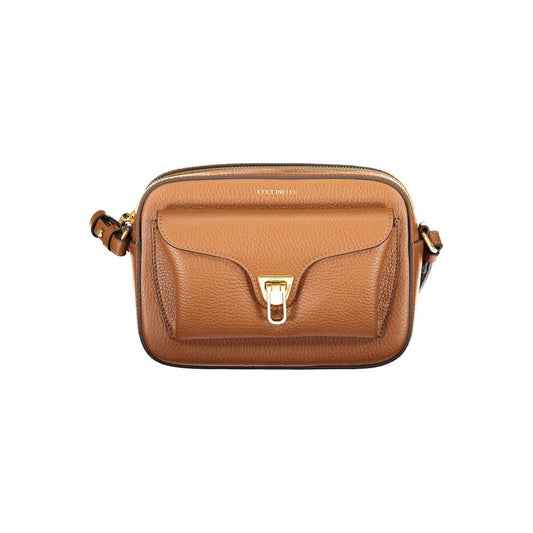Coccinelle Brown Leather Beat Soft Handbag