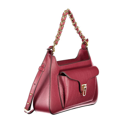 Coccinelle Purple Leather Beat Generation Handbag