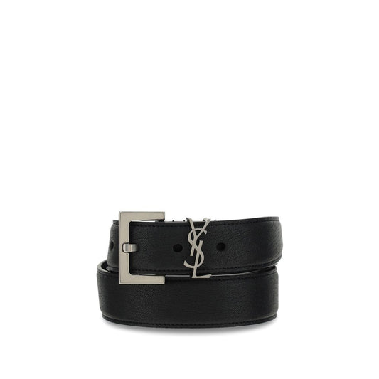 Saint Laurent Calfskin Leather Belt