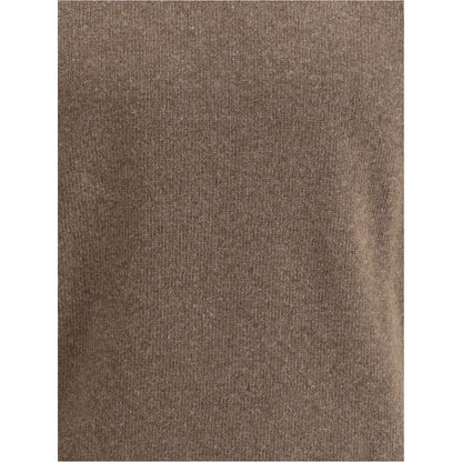 Brooksfield Brown Fleece Wool Turtleneck Sweater