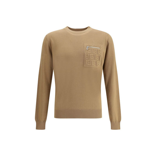 Fendi Virgin Wool Sweater with Pocket