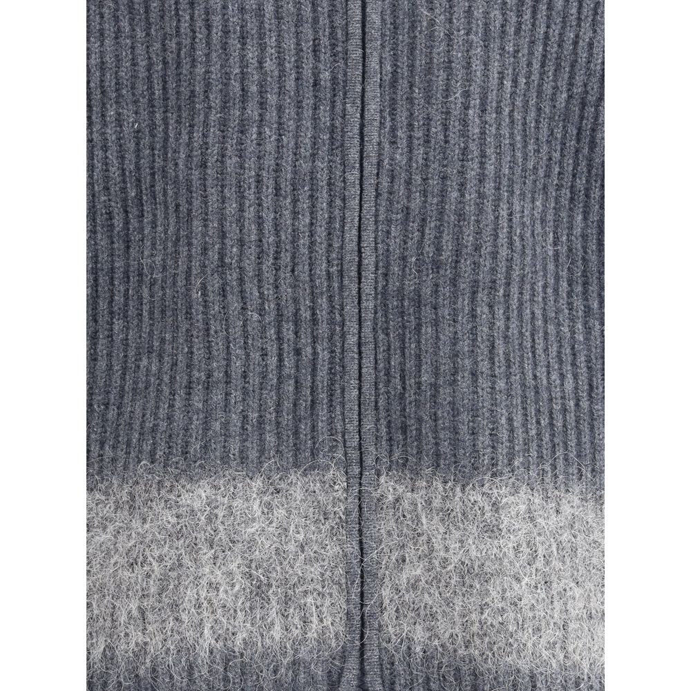 Dsquared2 Grey Zip-Up Cardigan for Men - Sporty & Stylish Essentials