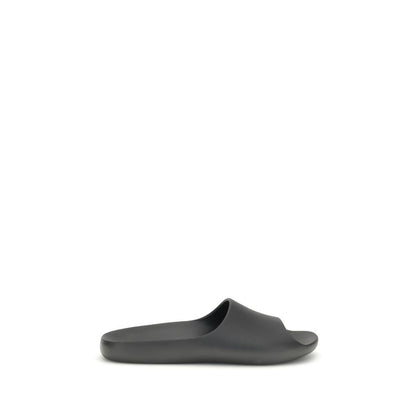 The Row Black Ama Rubber Slides