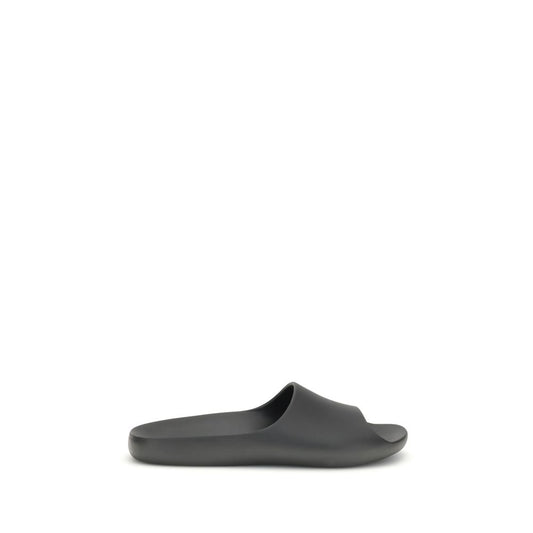 The Row Black Ama Rubber Slides