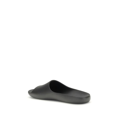 The Row Black Ama Rubber Slides