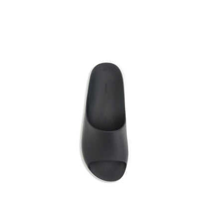 The Row Black Ama Rubber Slides