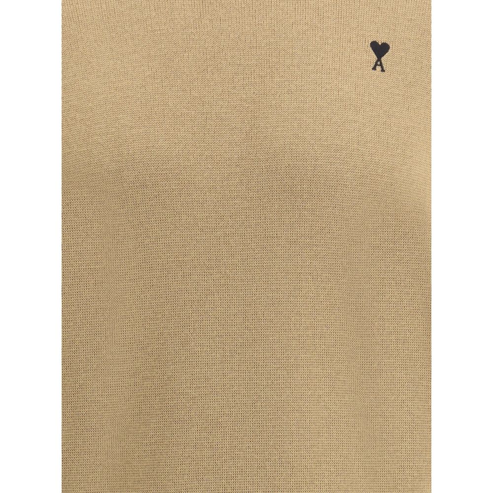 Ami Paris Pull Col Rond Ami De Coeur Sweater