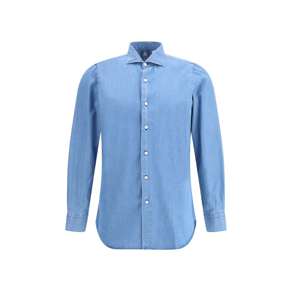 Finamore Napoli Shirt - Denim Elegance Meets Modern Style