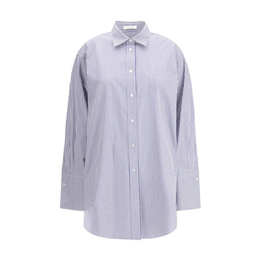The Row Ment Blue & White Striped Poplin Shirt for Men