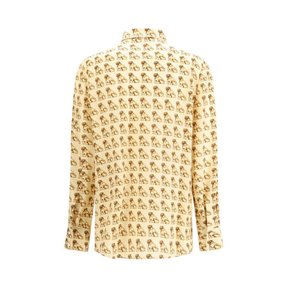 Valentino Silk Crepe De Chine Petit C Shirt