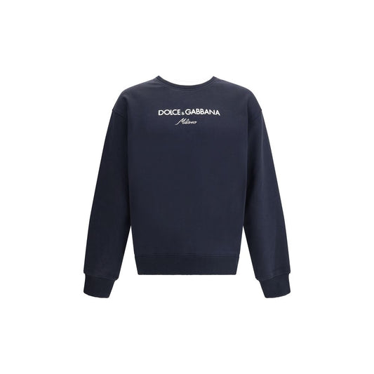 Dolce & Gabbana Black Cotton Sweatshirt for Men