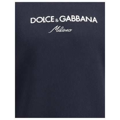 Dolce & Gabbana Black Cotton Sweatshirt for Men