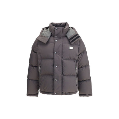 Dolce & Gabbana Black Hooded Down Jacket for Men