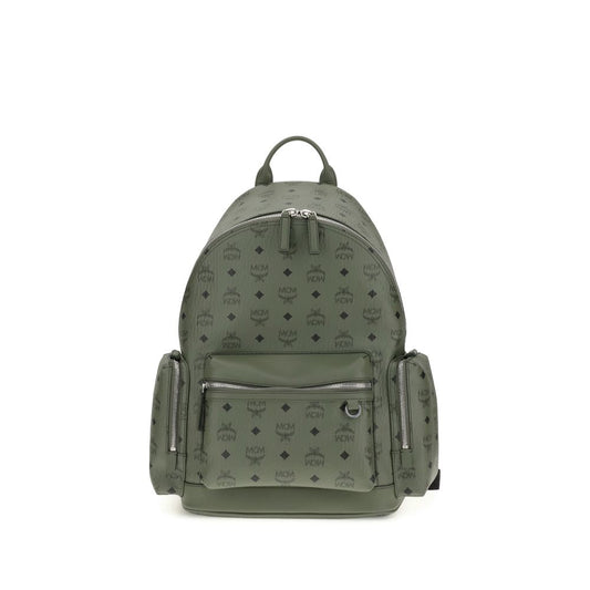 MCM Printed Canvas Stark Backpack